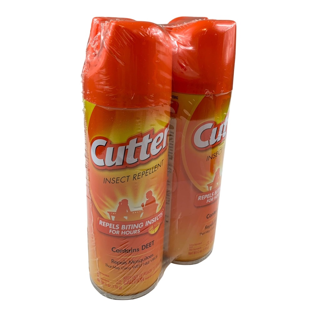 Cutter Insect Repellent Spray 6 oz 2 Pack DEET Mosquito Tick Gnat Repellent